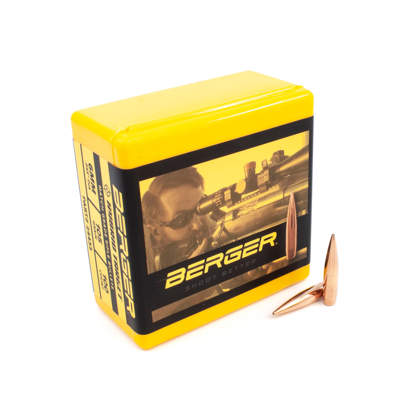 Berger 105 Hybrid Target - .243 6mm - 100 ct